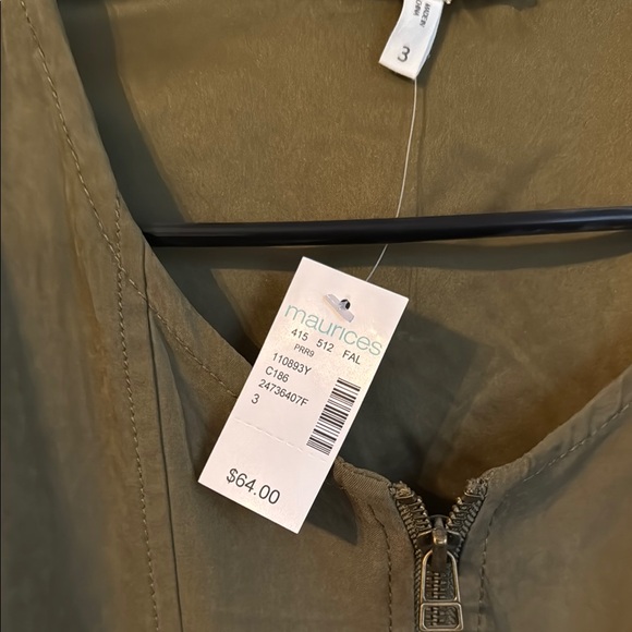 Olive Green Lightweight Jacket - Picture 3 of 7